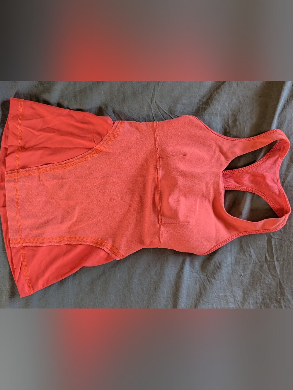 lululemon athletica Coral Pink Athletic Tank Top